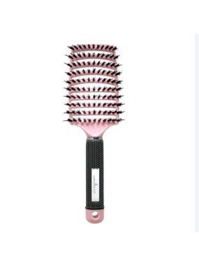Karma Beauty Detangle Brush Pink Vented And Curved. New